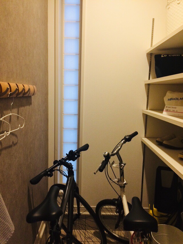 室内自転車置き場