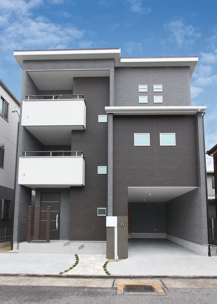 3階建ての外観をおしゃれにするには 東京 神奈川のシンプルモダンな注文住宅外観写真 Nexthouse 自由設計の注文住宅を建てるなら